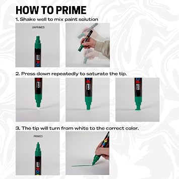 POSCA PC-5M Paint Marker, Medium Reversible Tip (1.8-2.5mm), Black