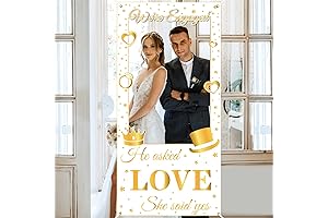 He Asked She Said Yes Photo Props