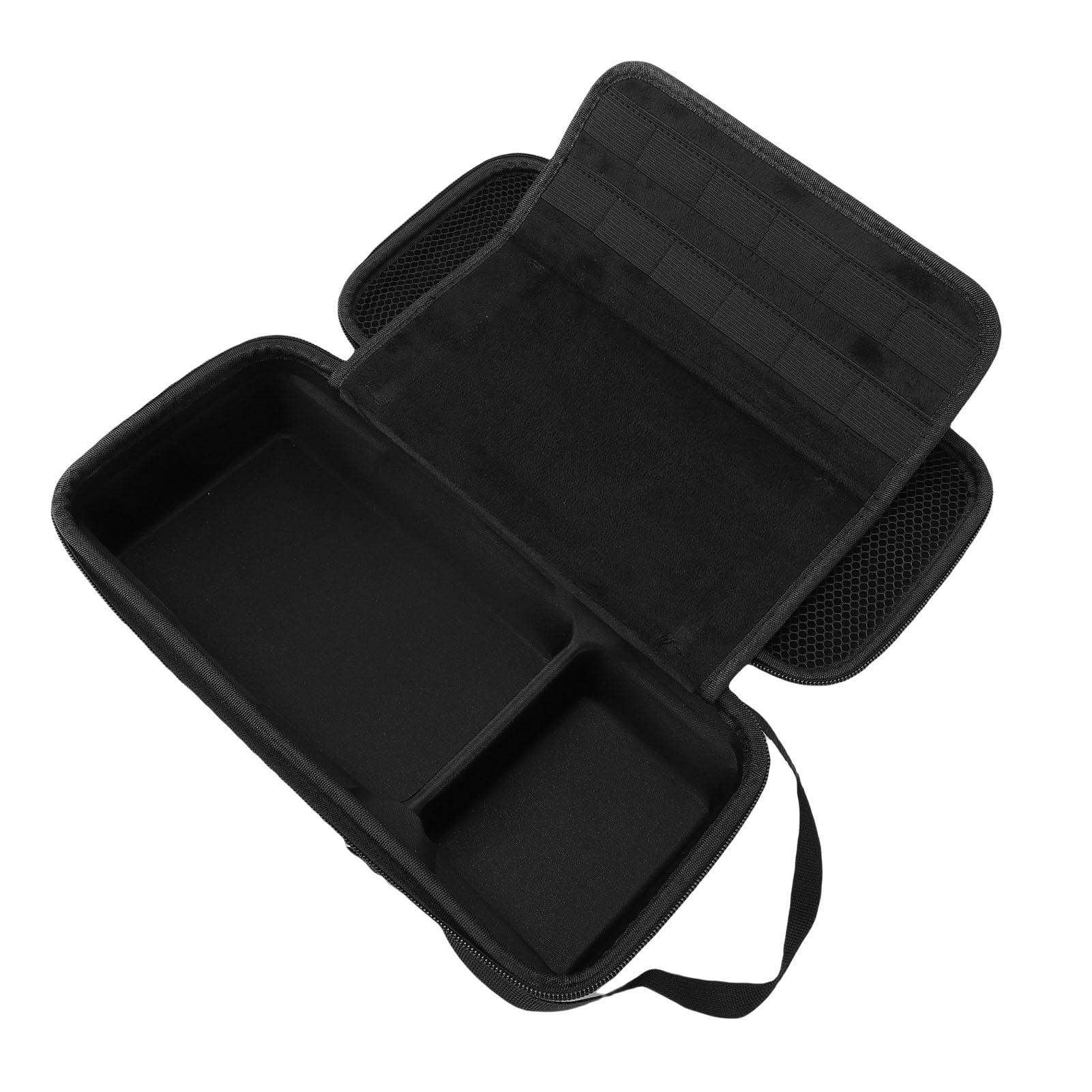 Funda de transporte para interruptor, carcasa rígida protectora de gran capacidad para accesorios de consola con soporte ajustable integrado
