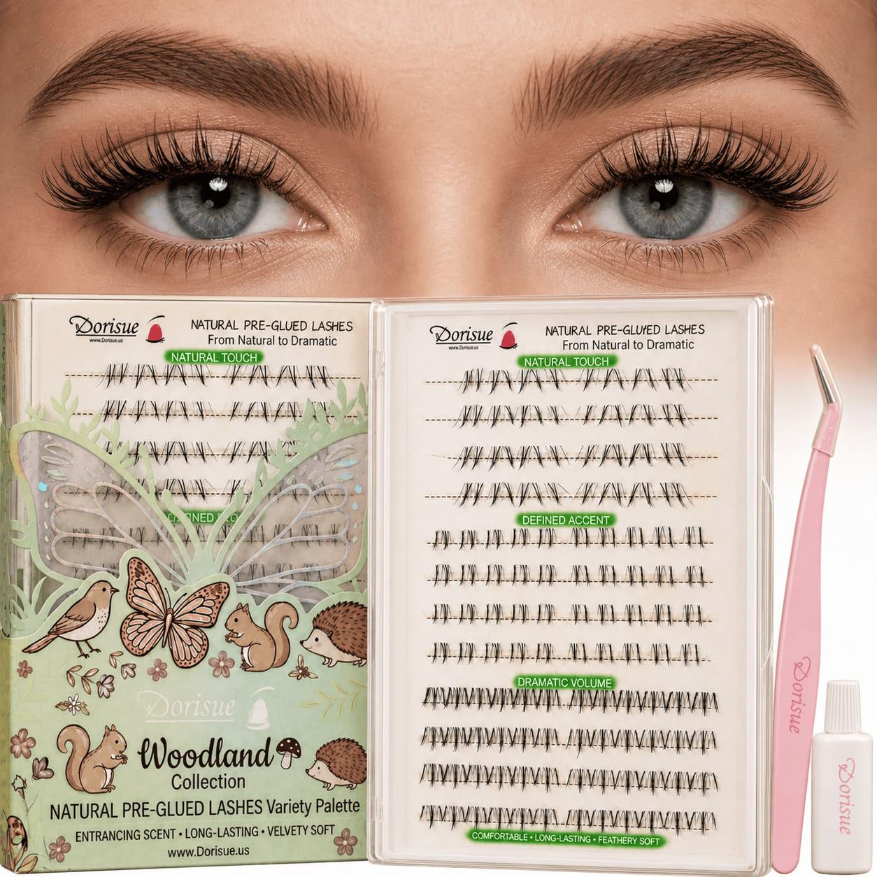 120 Clusters Lower Lash Clusters Self Adhesive Bottom Lashes Pre-Glued DIY Press on Bottom Eyelashes Natural to Dramatic Wispy Fox Cat Eye Look No Glue Needed