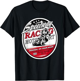 Motorcycle Speedway T-Shirt Flat Track Race T-Shirt