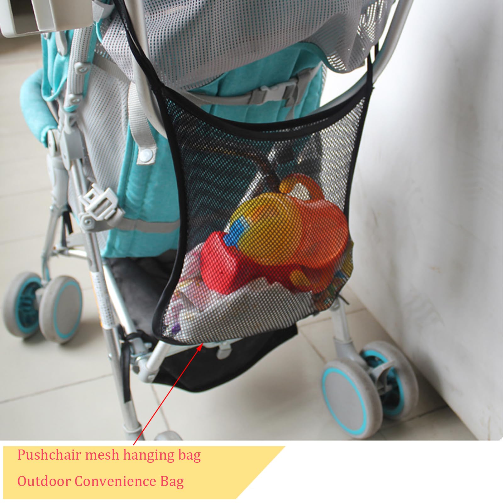 Universal Baby Passeggino Organizer, con Il Supporto di Tazza Isolato Aumentato, Borsa A Rete Rimovibile, Borsa del Telefono e Tracolla, si Adatta Alla Maggior Parte dei Passeggini