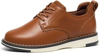Boys Dress Shoes Casual Oxford Sneakers Wedding Church Formal Uniform Shoes for Toddler/Little Kid/Big Kid