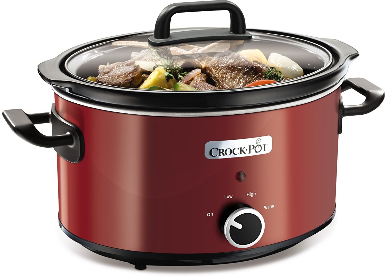 Crock-Pot - Olla de cocción lenta (3,5 l), color rojo [importado de UK]