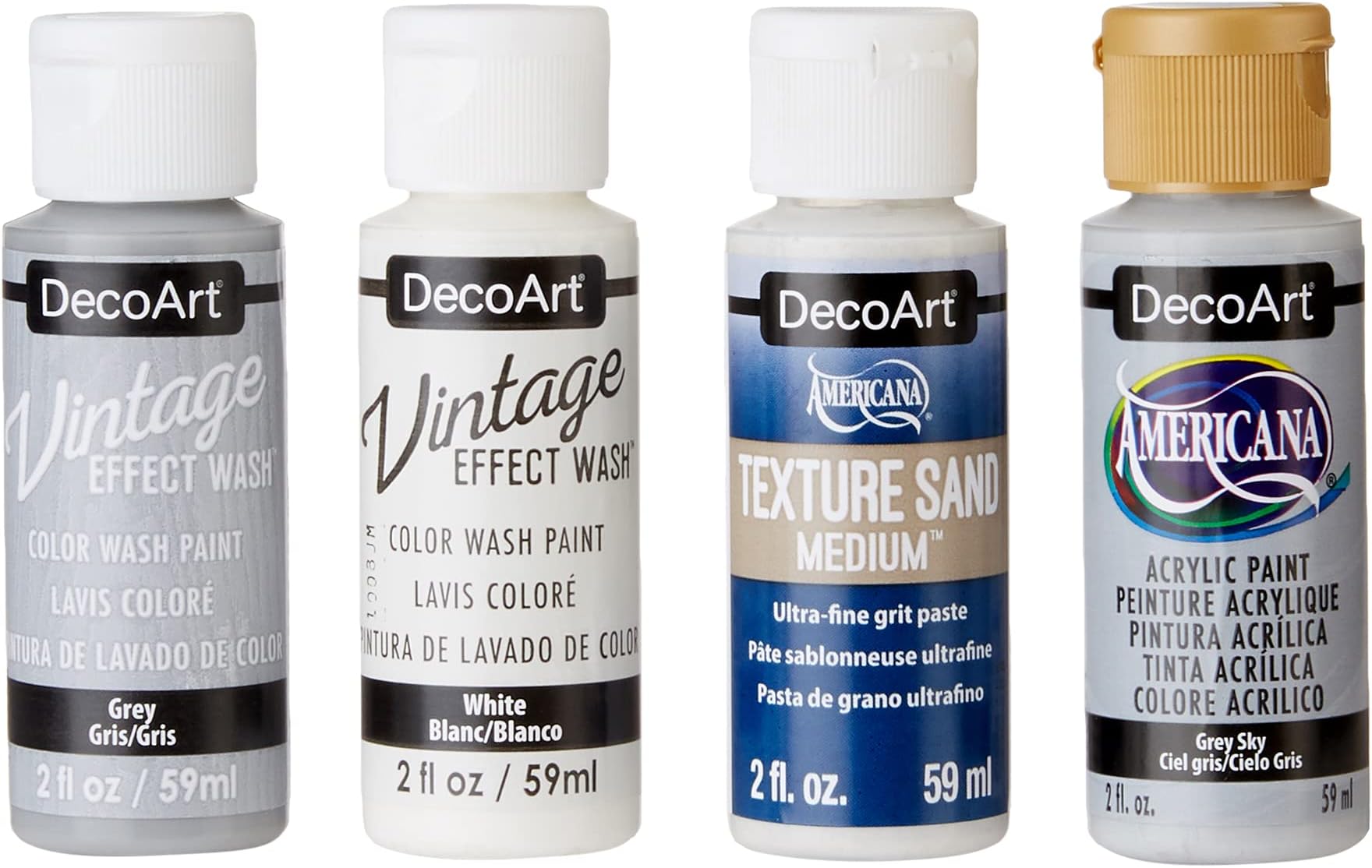 DecoArt DESIGNER SERIES PACK 4/PKG, us:one size, Salt Wash Farmhouse