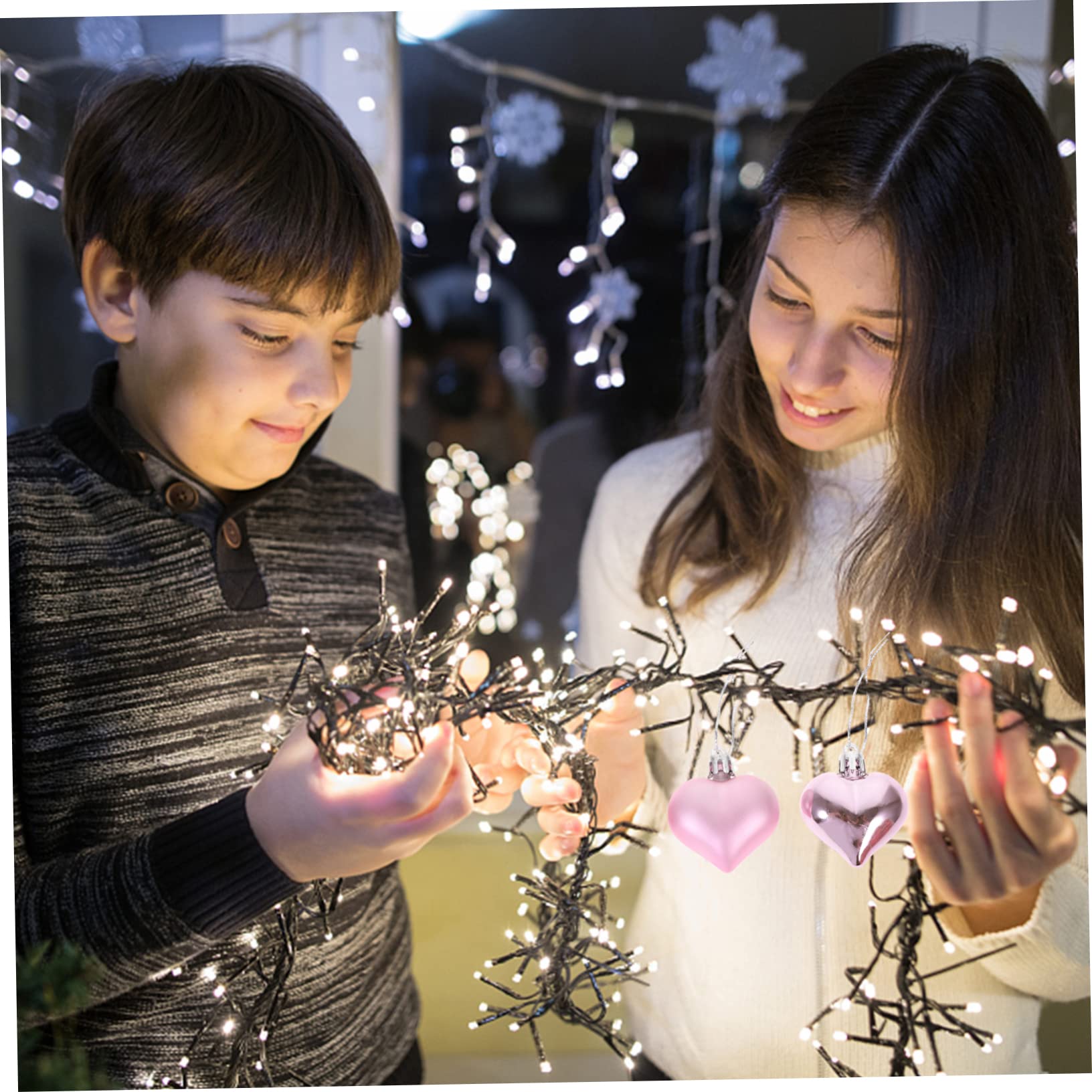DECHOUS 96piezas Adorno Colgante Corazón para Decoración De San Valentín Decoración De Bodas y Fiestas Accesorio Creativo y Duradero para Festivos