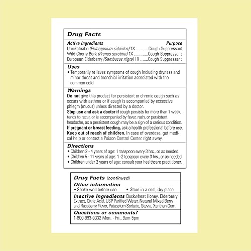 Miniatura 2 de CHILDLIFE ESSENTIALS Formula 3 - Jarabe para la tos para niños, medicamento para la tos para niños de 2 a 11 años, medicina para niños con Umcka,