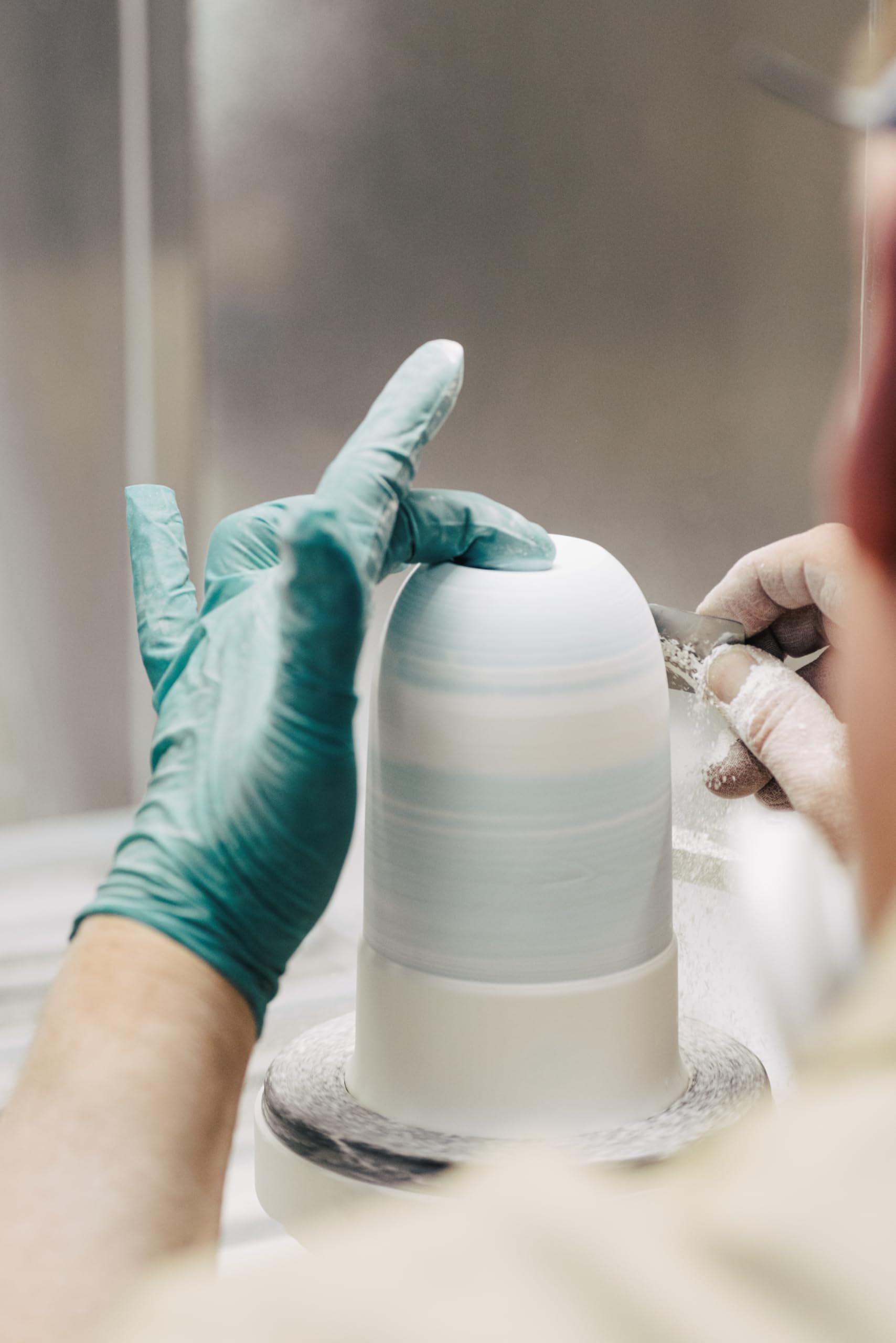 KPM Berlin LAB To-Go kubek, porcelana, kubek do kawy, kubek do kawy na wynos 460 ml, ręcznie wykonany, biały