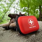First Aid Kit, 100 Piece with Waterproof Case for Camping, Hiking, Backpacking, Travel, Vehicle, Outdoors - Essential Emergency Preparedness Safety Kits