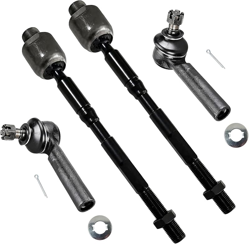 Kit de terminais de direção internos e externos dianteiros DEARMMGG para Lexus GX470 e Toyota 4Runner 2003–2009 – 4 unidades