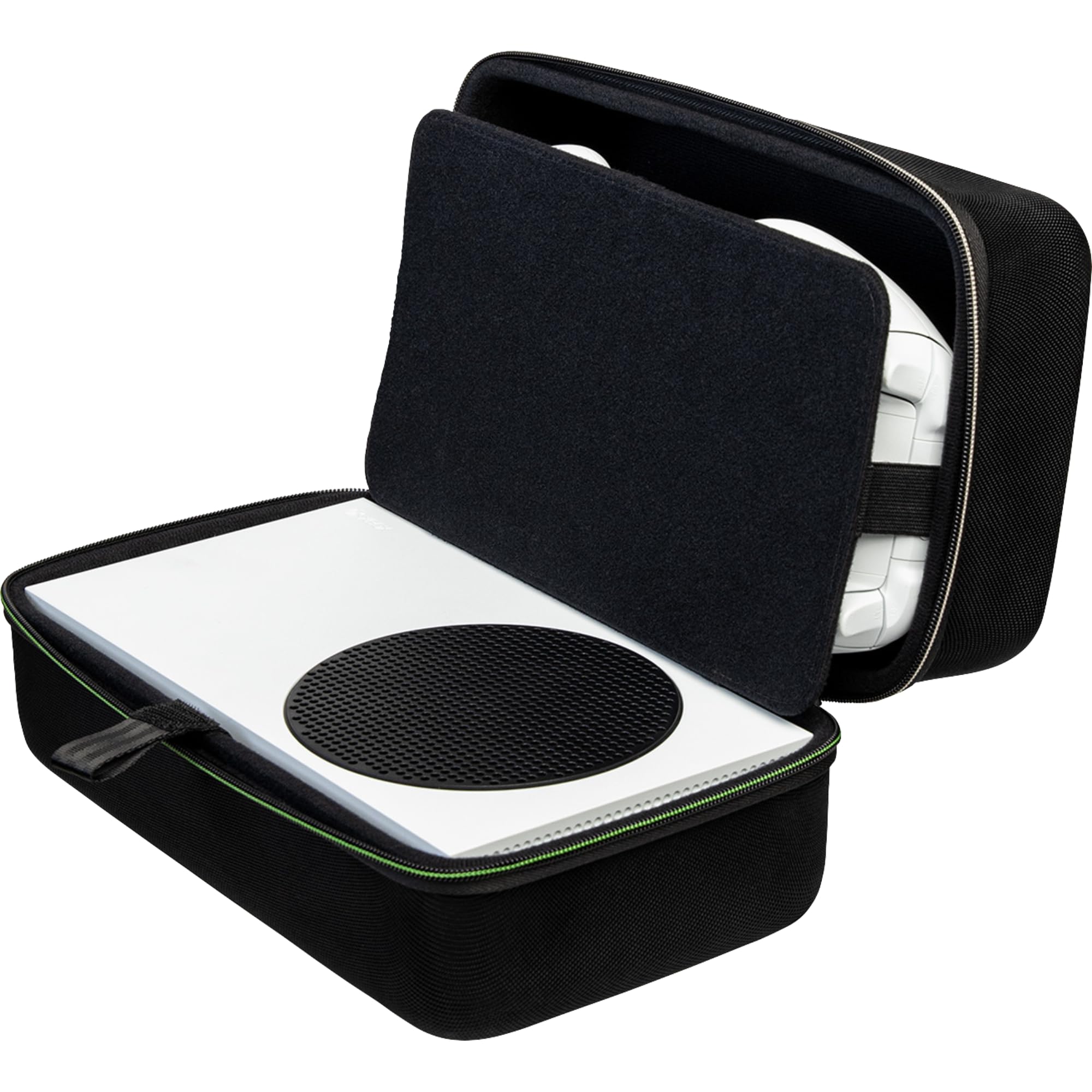 Game Traveler Xbox System S etui systemowe - licencjonowane i przetestowane przez Xbox, twarda obudowa z nylonu balistycznego, bezpiecznie trzyma konsolę systemową S, 2 kontrolery, z kieszenią z
