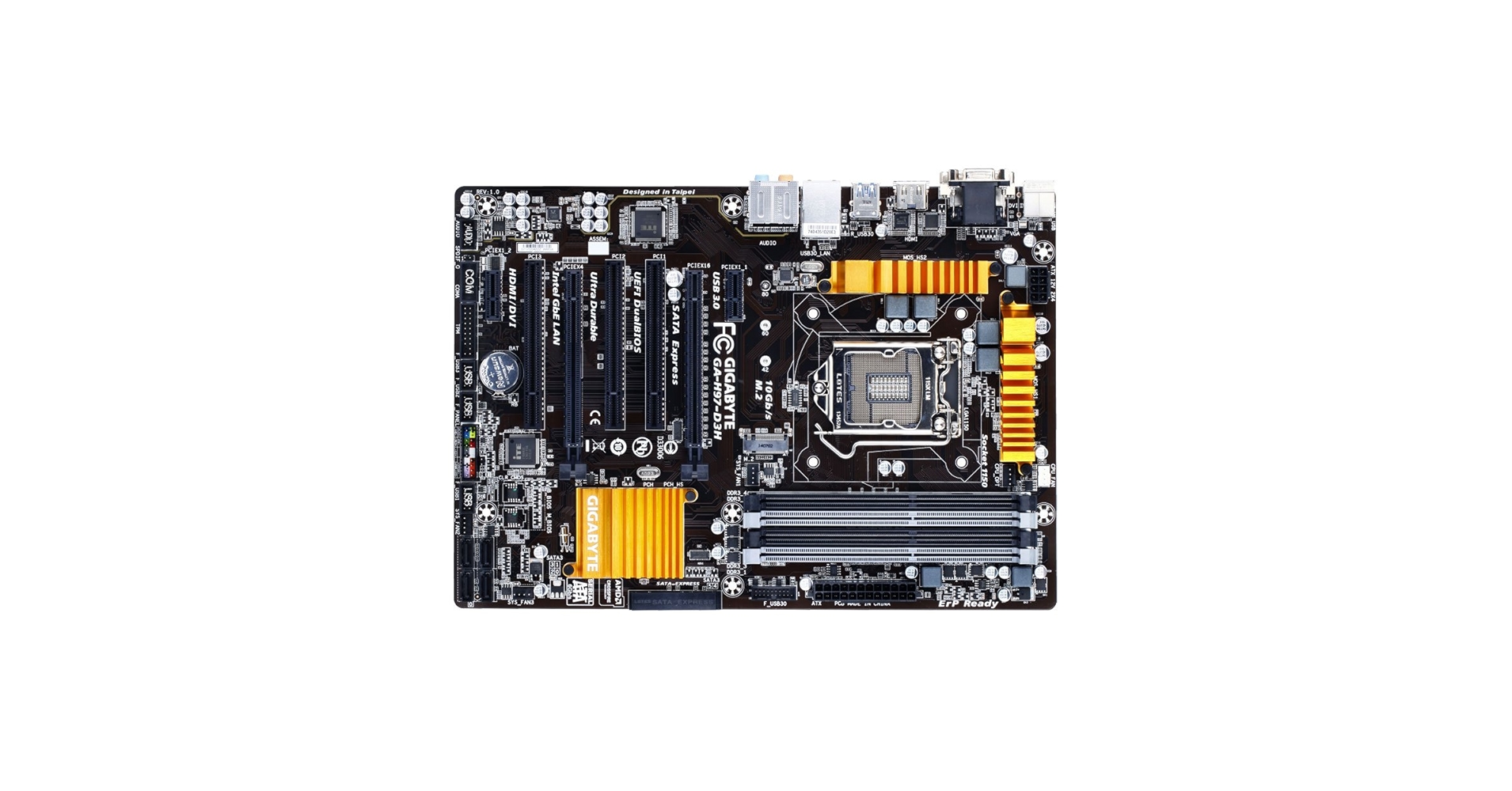 Amazon.com: Gigabyte GA-H97-D3H LGA1150 ATX Motherboard