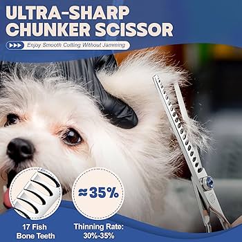 Amazon | Moontay 犬 トリミング ハサミ トリミングシザー ハサミ すき
