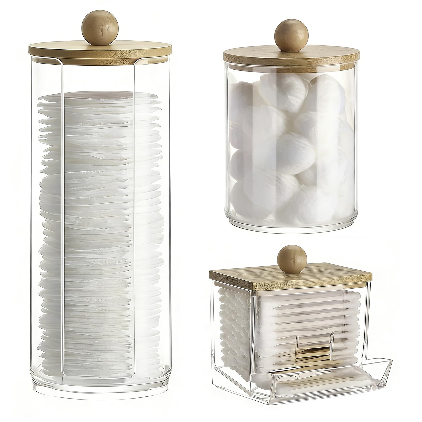 WZHHDM 3PCS Cotton Pad Holder, Cotton Wool Pad Holder