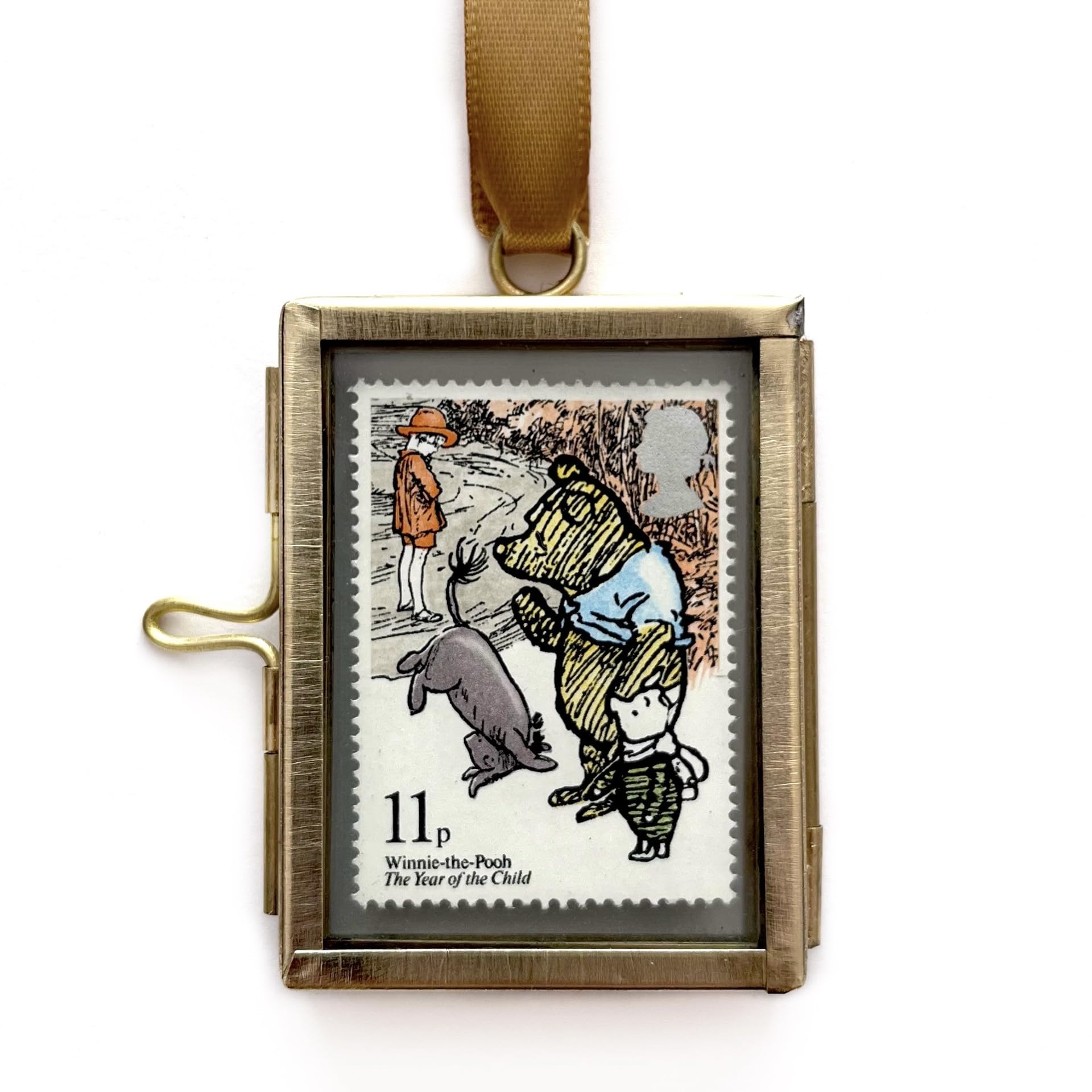Bear Framed Postage Stamp Gift Ornament