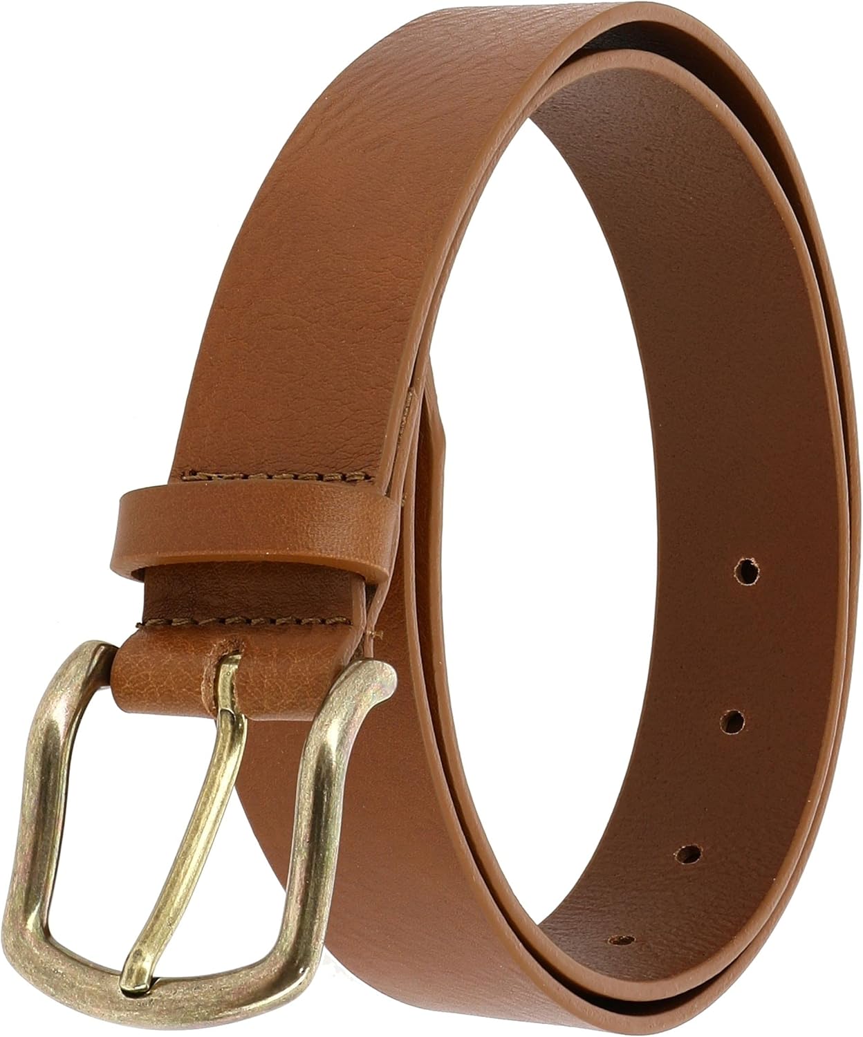 FASHIONGEN - Vegetable tanned bull leather belt, for women and men, ALFONSA