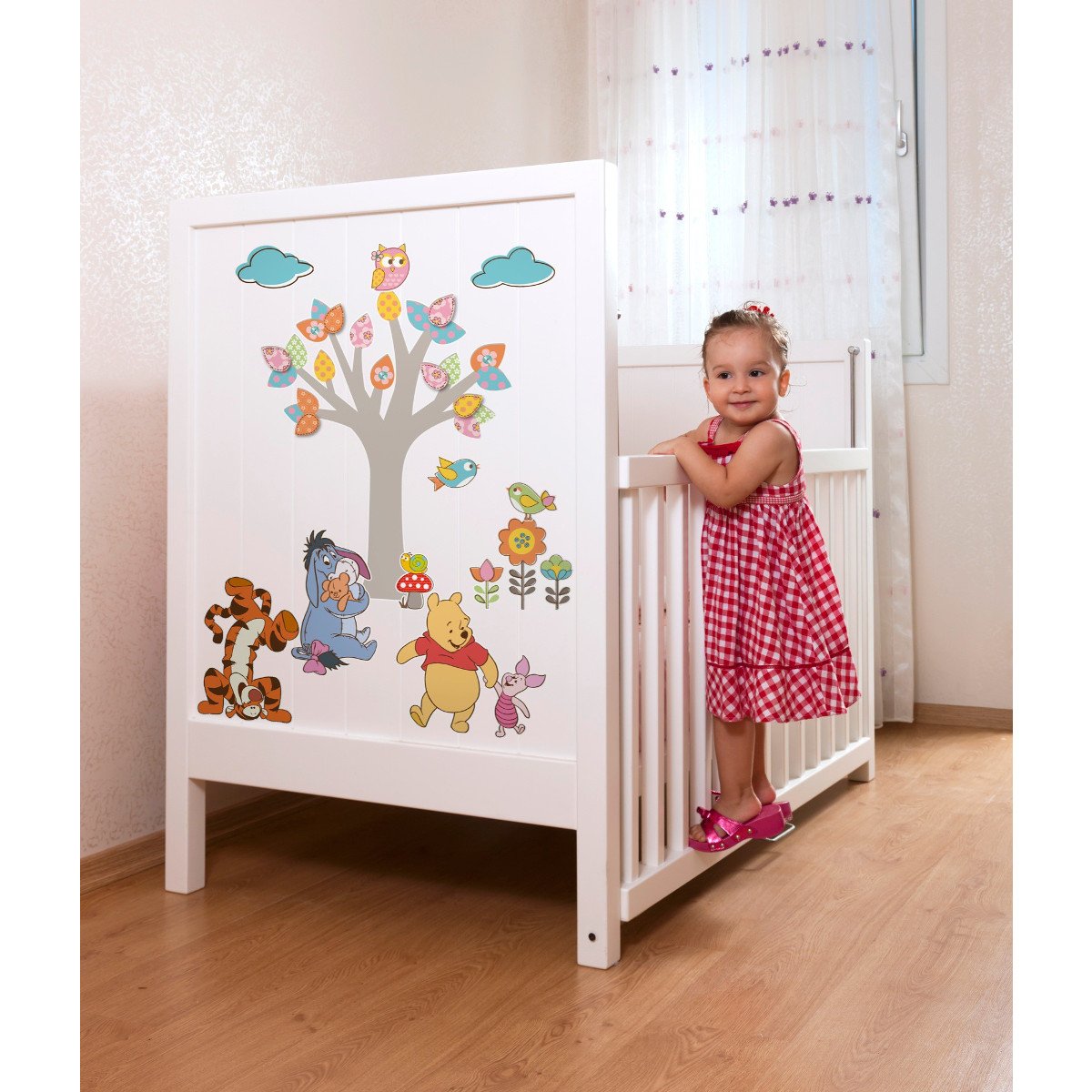 Komar Multi-Colour 14014H Disney Winnie The Pooh Nature Lovers Freestyle Deco Window Sticker - (14-Piece)