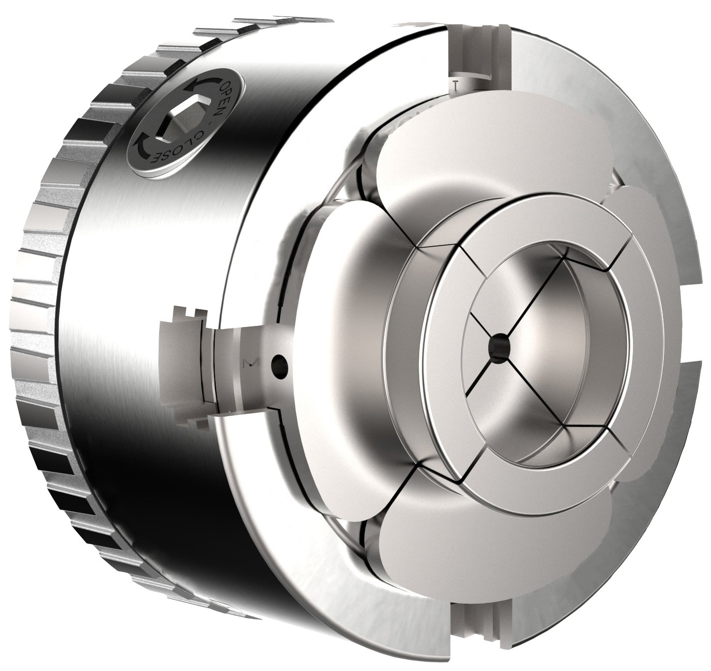 Easy Wood ToolsC3000-4 inch Chuck with M33-3.5 Threads Wood Turning Lathe Quick Change 4 Jaw Chuck with Zoom Ring, Snap Lock Technology and Stainless Steel Chucking Screw
