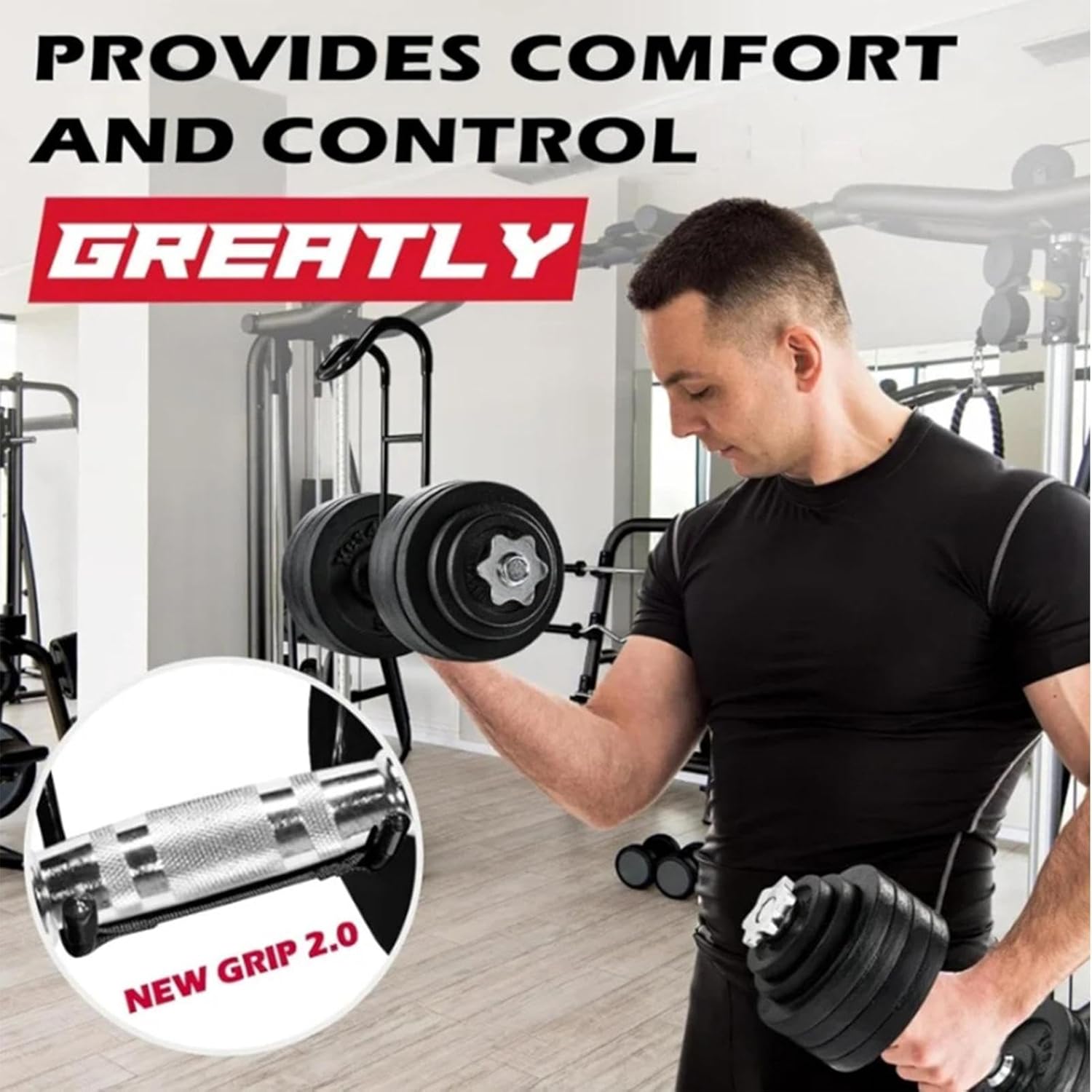 Erconsso Dumbbell Spotter Hooks, 2Pcs Heavy Duty Dumbbell Hooks, 225lbs Dumbbell Spotter Hanger Barbell Attachment Arms For Dumbbell Bench Press, Fitness Weightlifting, Chest & Shoulder Workouts 3 7193h+j0kqL. AC SL1500