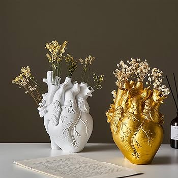 Amazon.com: Resin Vase Planter, Decorative Heart Vase - Anatomical