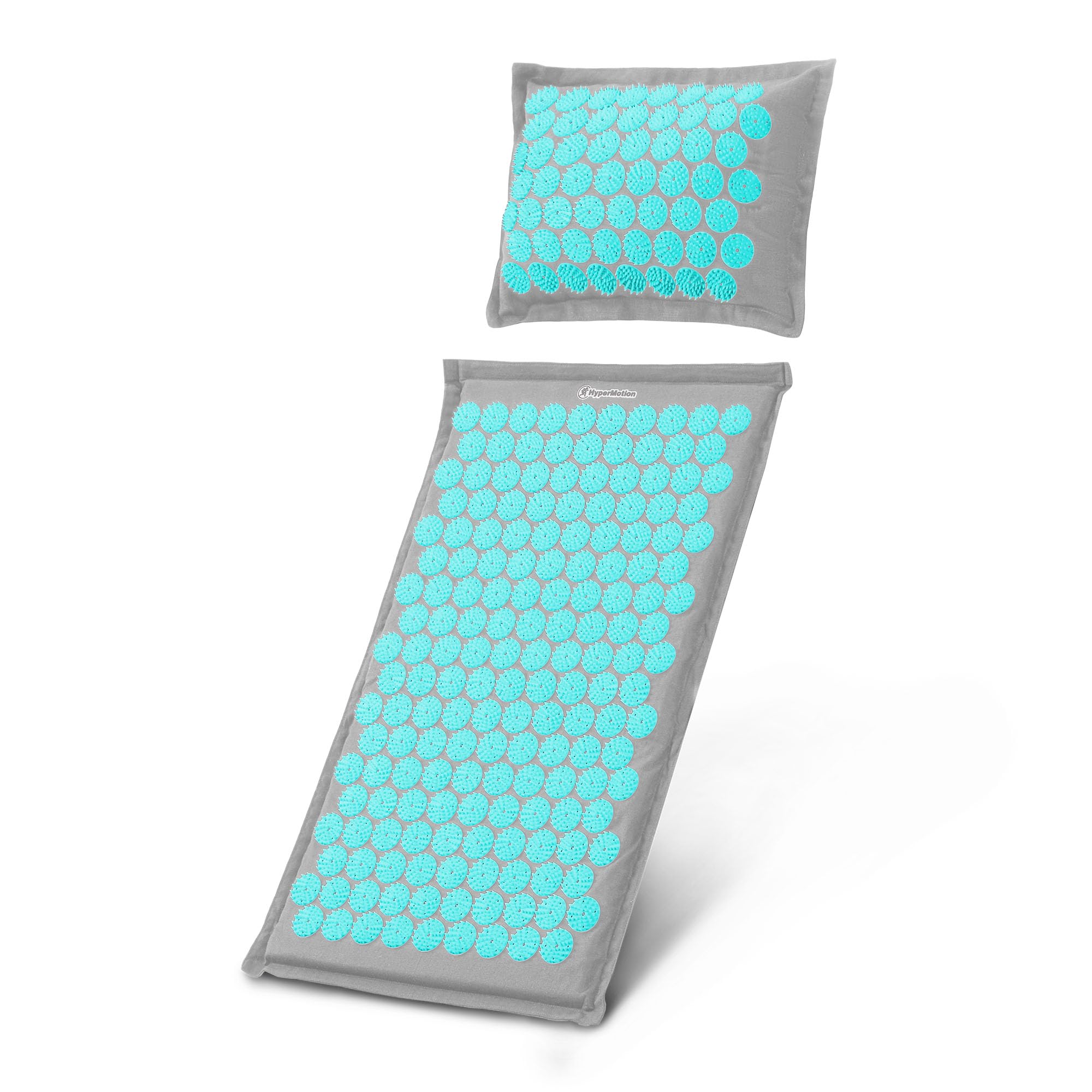 Hypermotion Tapis Agopressione ECO, Tappetino Champ de Fleurs 3-in-1 in Lino, Fibra di Cocco e Grano Saraceno - Allevia Mal di Schiena, Collo e Tensioni Muscolari - 7 182 Punti di Pressione