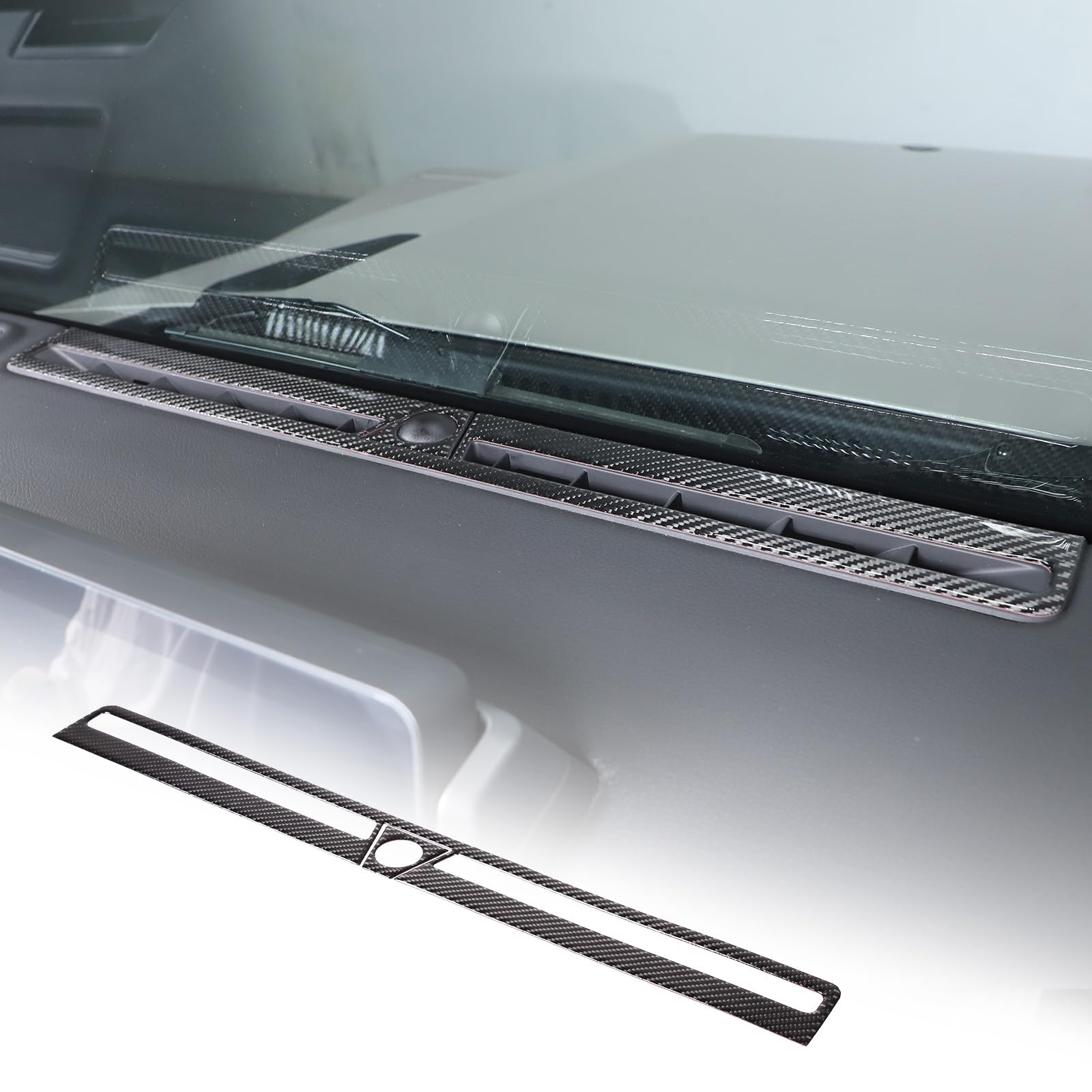 Photo 1 of Hudiriy Soft Carbon Fiber Car Dashboard air Outlet Panel Sticker Compatible with Ineos Grenadier 2020-2024 Interior Protection Accessories