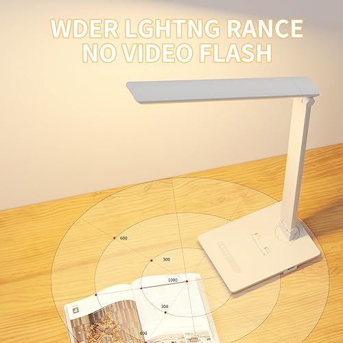 Miniatura 6 de Lámpara de escritorio con puerto de carga USB, 14 W, 900 lúmenes, luz LED de escritorio regulable para lectura de cuidado de los ojos para 9 brillo