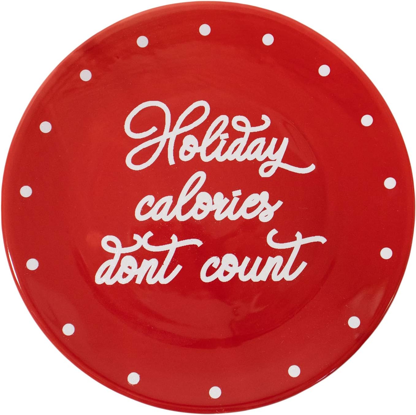 Stephanie Imports Christmas Themed Winter Holiday Ceramic Accent Plate (Christmas Santa, 9.75")