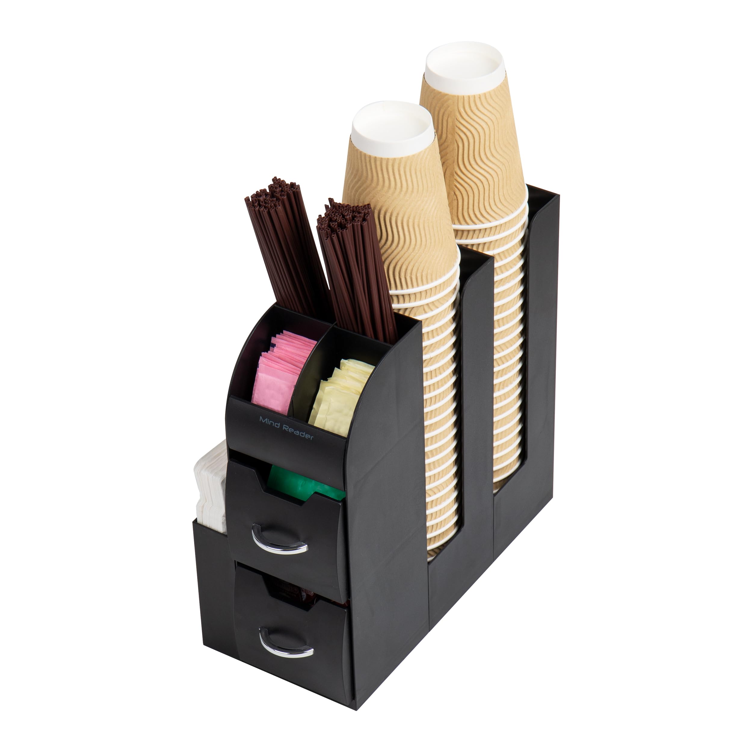 Mind Reader - Organizer per gli accessori e condimenti per il caffé 6 Black