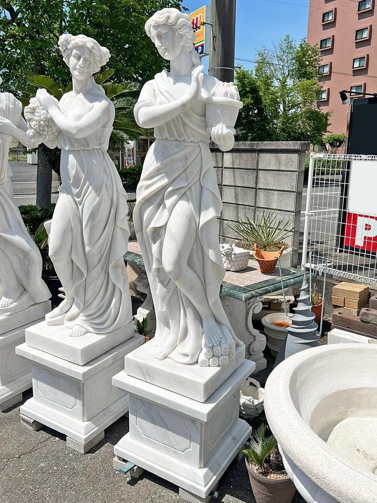 Amazon.co.jp: 天然大理石彫刻 ぬくもりのヴィーナス (冬) H200cm 四季