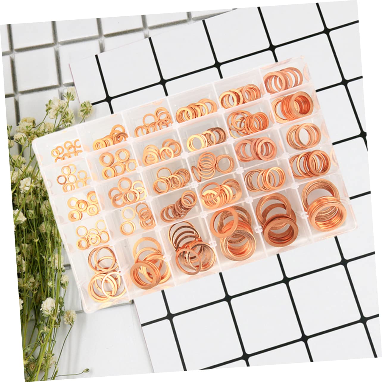 300 Pièces Rondelles Plates en Cuivre pour Étanchéité