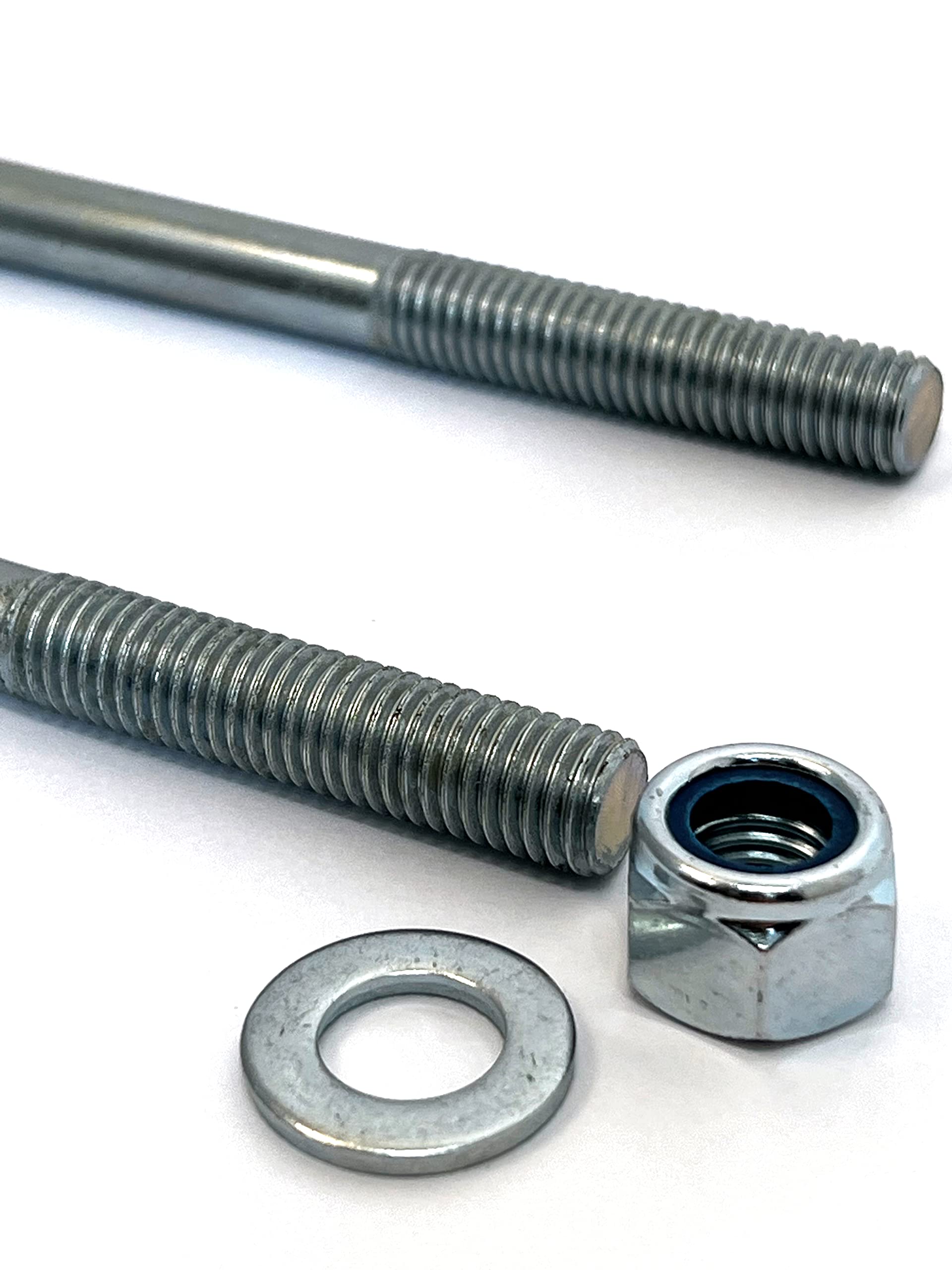 M10 Square Plated U Bolts 40mm Width X 200mm Length