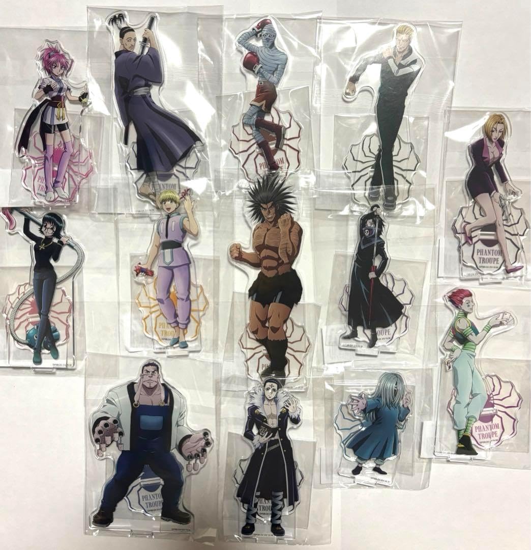 ハンターハンター WEBくじ アクリルスタンド コンプ 旅団 HUNTER