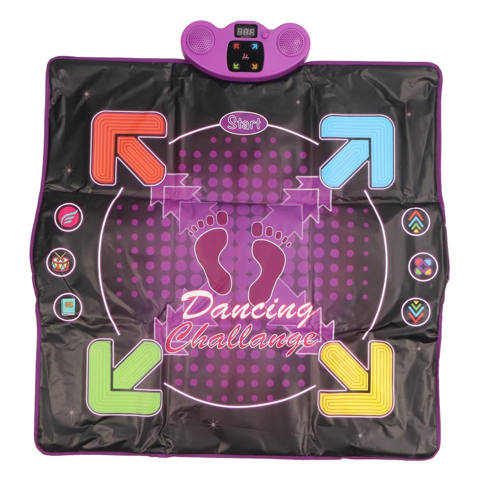 Hidyliu Tappetino da Ballo Illuminato Gioco Elettronico Interattivo per Bambini dai 3 Anni in su Materiale in PVC Antiscivolo Alimentato a Batteria