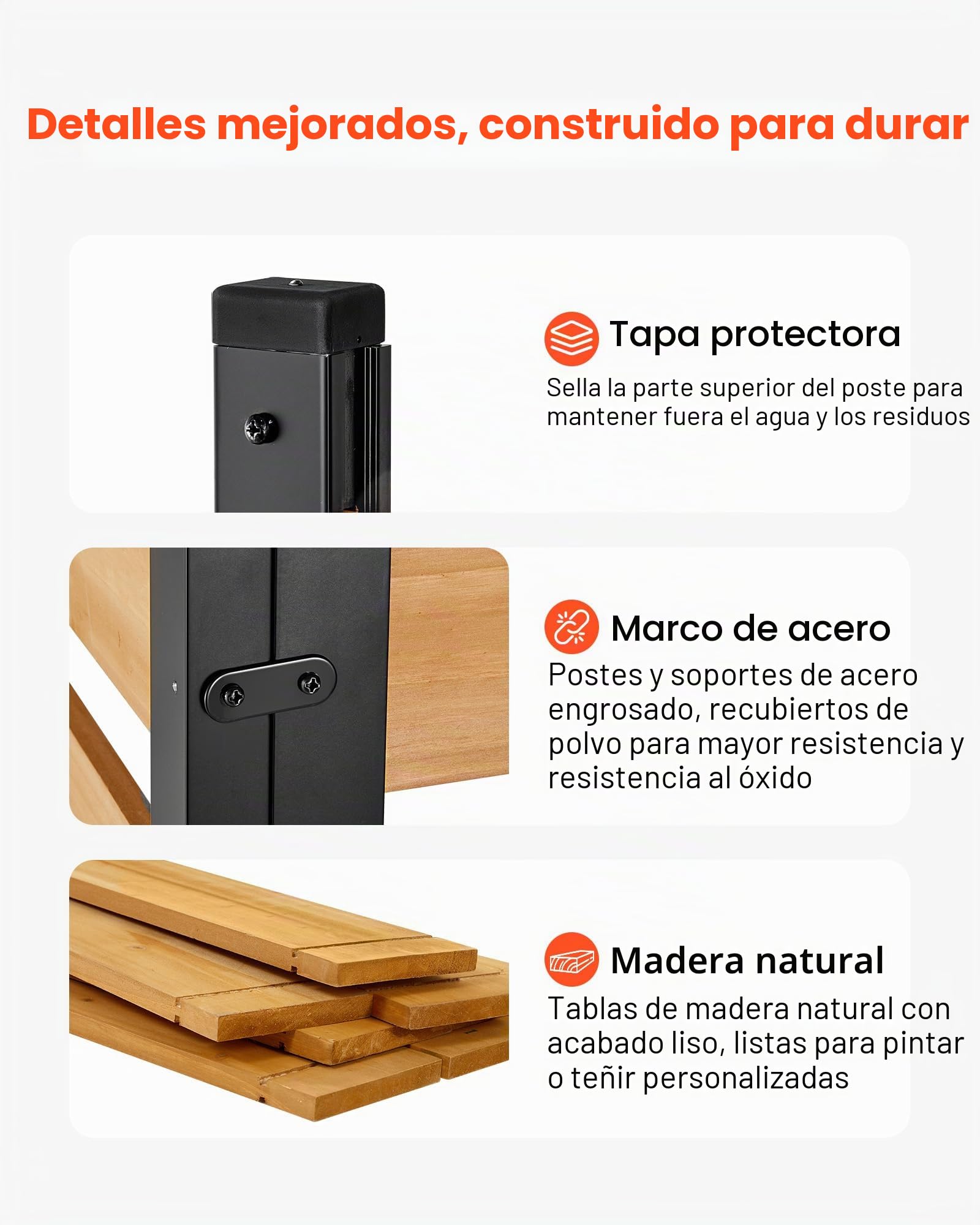 VEVOR Vallas de Madera 1219 x 1244 mm Pantalla de Privacidad Exterior con 2 Paneles, Resistente al Clima, Espaciado para Ventilación, para Mascotas Jardín, Ocultar Equipo de Piscina Cubos de Basura AC