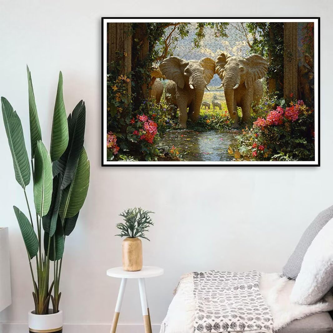 Puzzle 2000 Pezzi, Puzzle Elefante, Misura: 100x71cm, Regalo Donna -8697