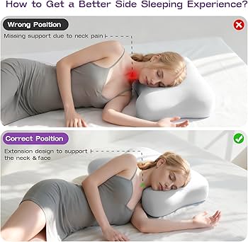 Amazon.com: ZZ-WELL Side Sleeper Neck Pillow for Sleeping