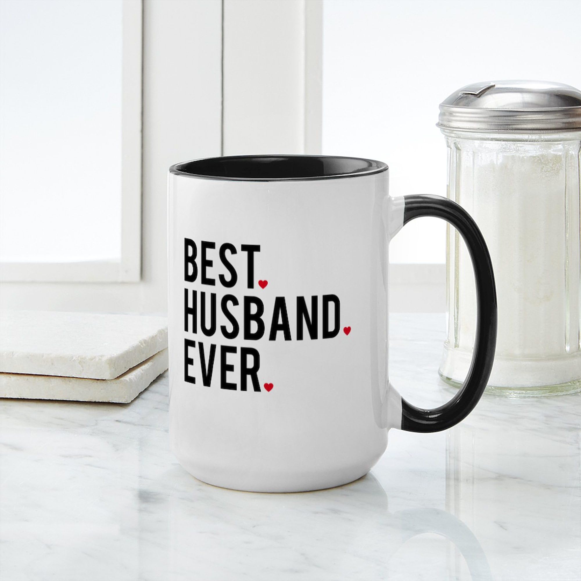 Amazon.com | CafePress Best Husband Ever Mugs 15 oz (444 ml) Ceramic Coffee  Mug: Coffee Cups & Mugs