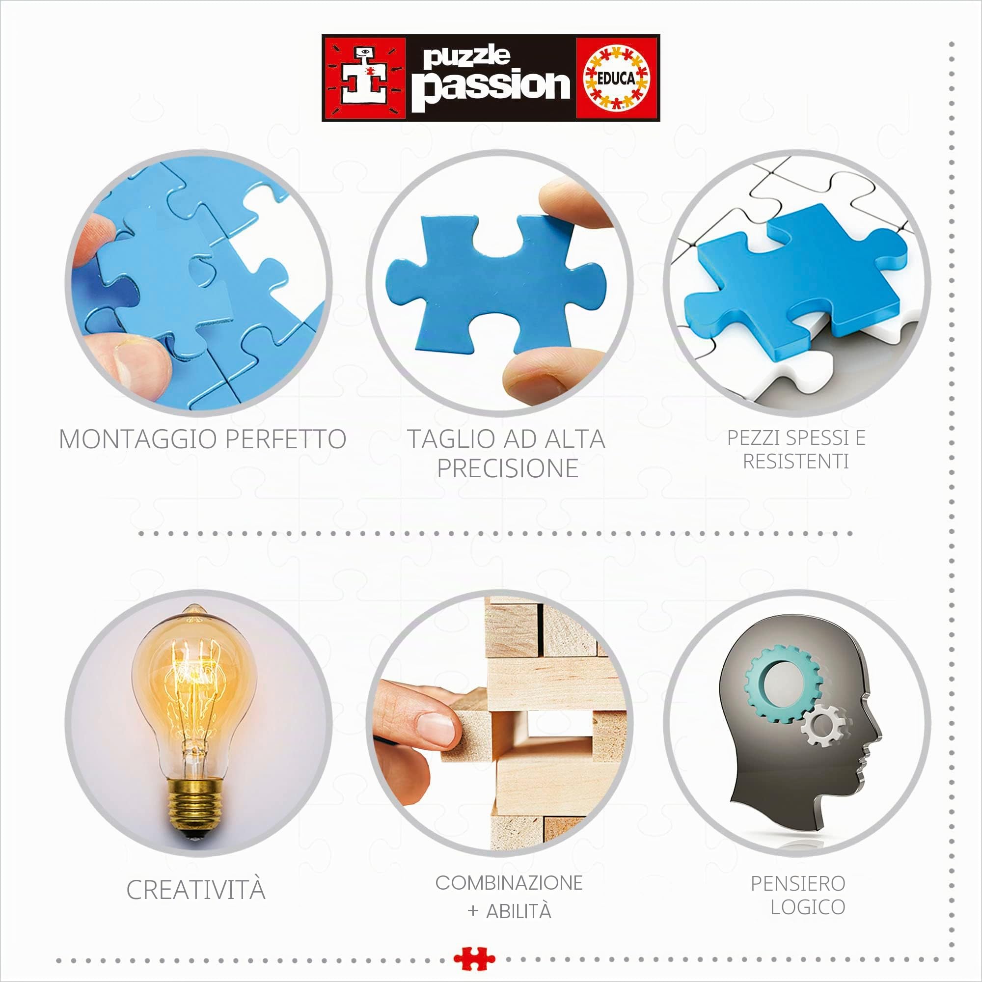Educa - Genuine Puzzles. Giungla Africana. Puzzle per Adulti. 2000 pezzi. Misura: 96 x 68 cm. Include colla fix puzzle. Consigliato a partire dai 14 anni (16013)