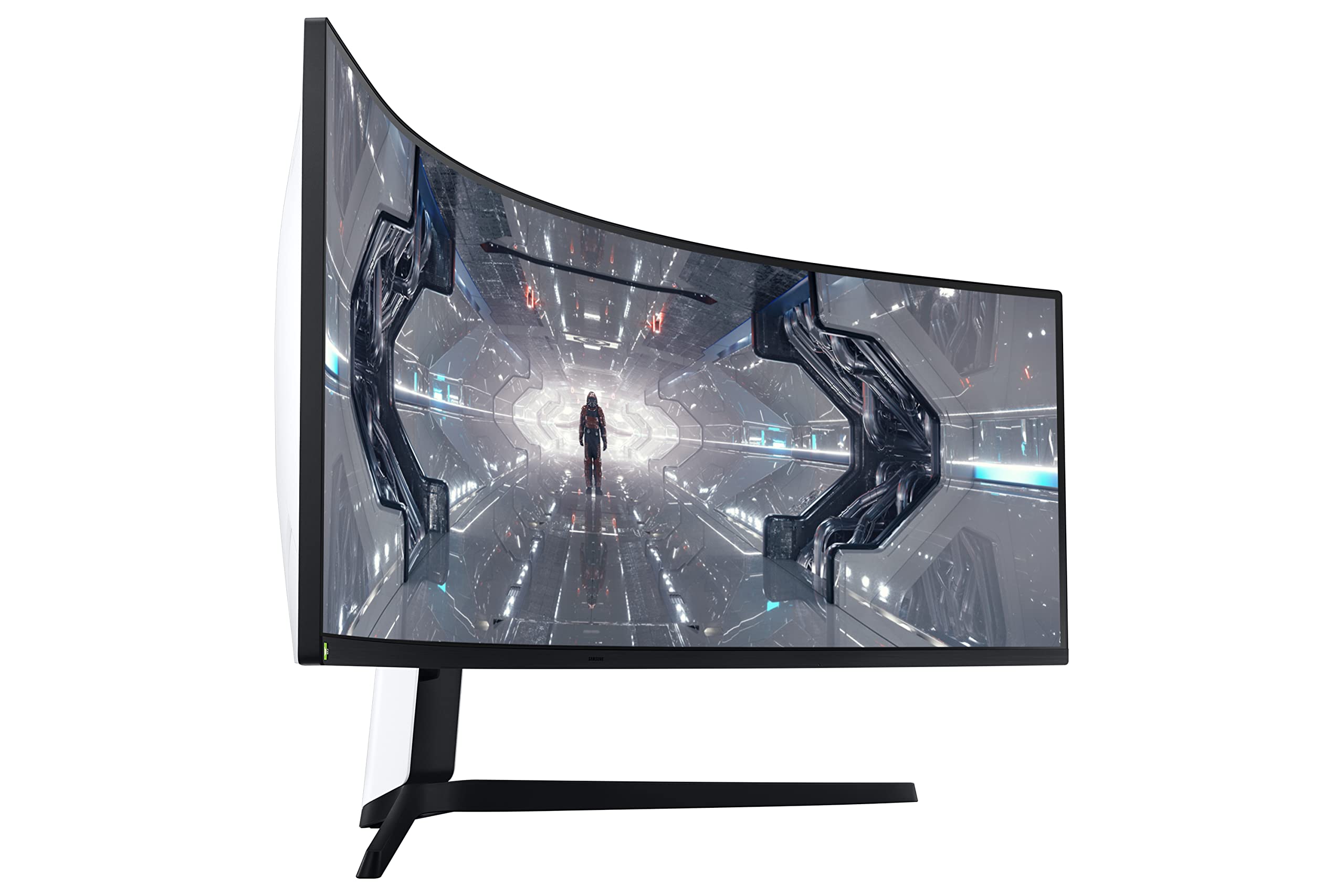 Samsung Monitor Gaming Odyssey G9 (C49G95), Curvo (1000R), 49", 5120x1440 (Dual QHD), 32:9, HDR1000, HDR10+, VA, 240 Hz, 1 ms, Freesync Pro, G-Sync, HDMI, USB 3.0, Display port, Ingresso Audio, HAS