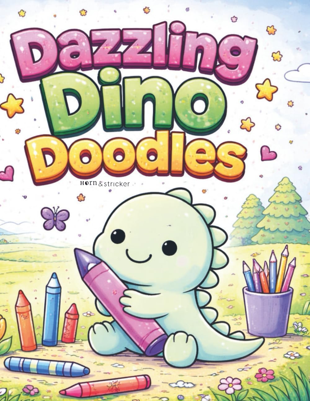 Dazzling Dino Doodles: Seasonal Coloring Book