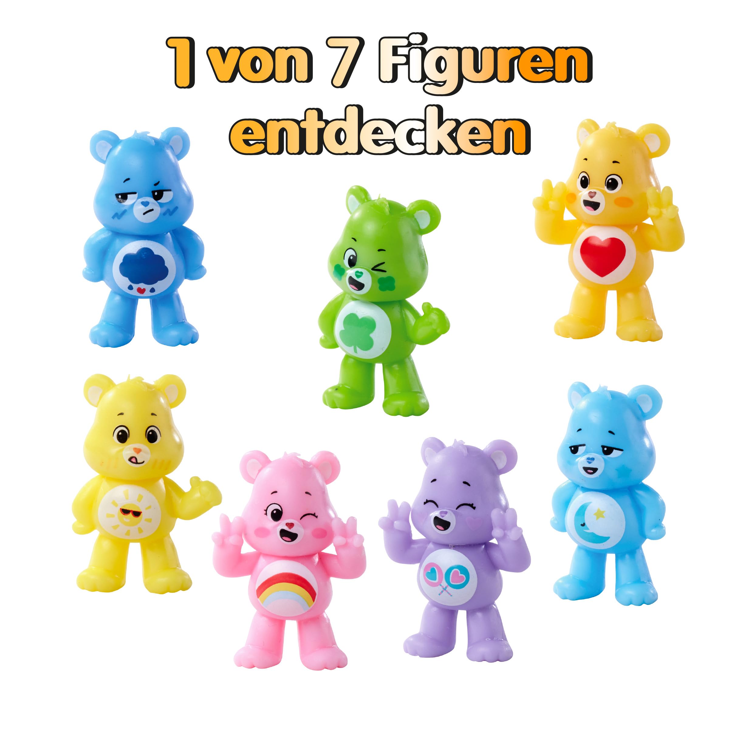Glibbi Care Bears Surprise, kula kąpielowa w 1 z 4 kolorów, z figurką niespodzianki, 100 g, od 3 lat