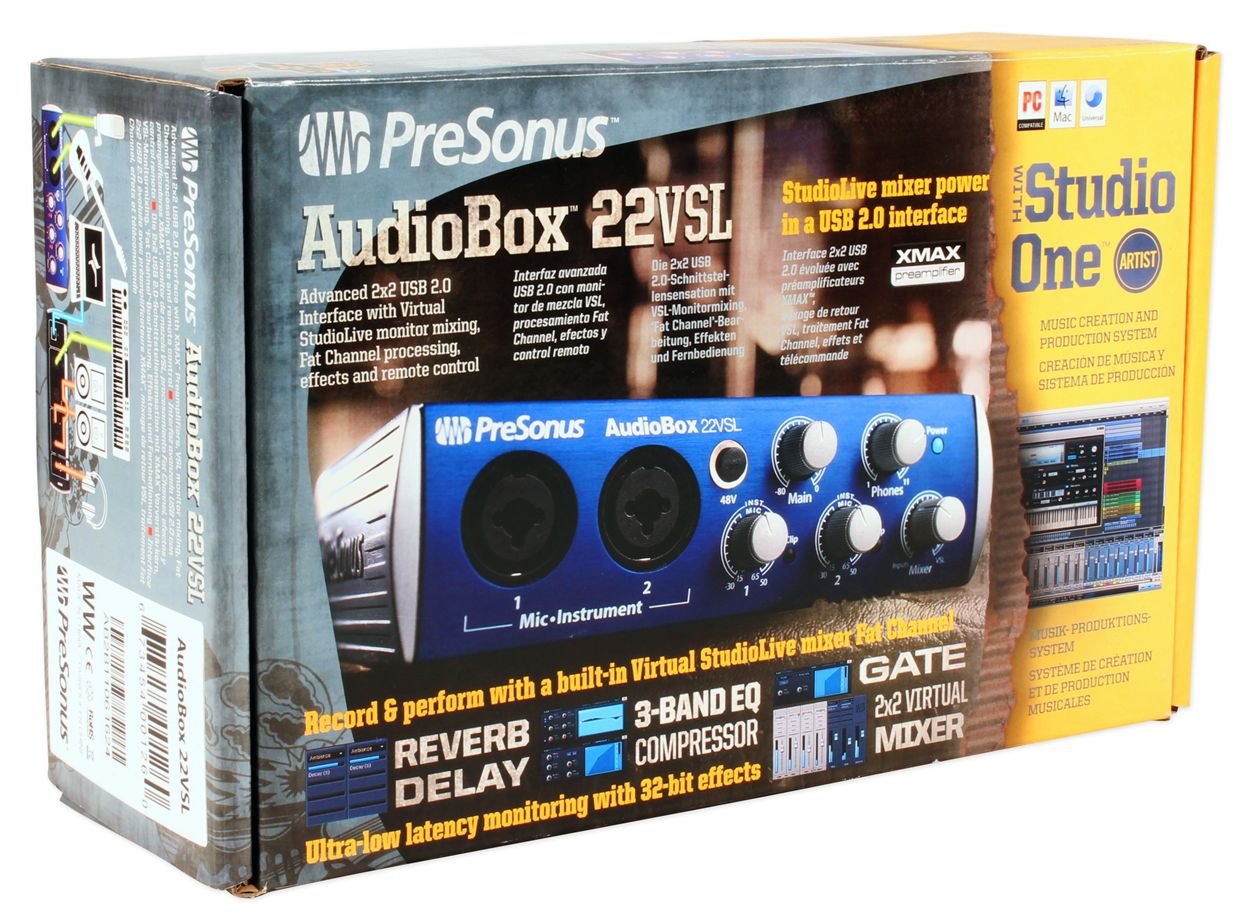 PreSonus AudioBox 22VSL オーディオインターフェイス Amazon.co.jp: PreSonus プリソーナス オーディオ
