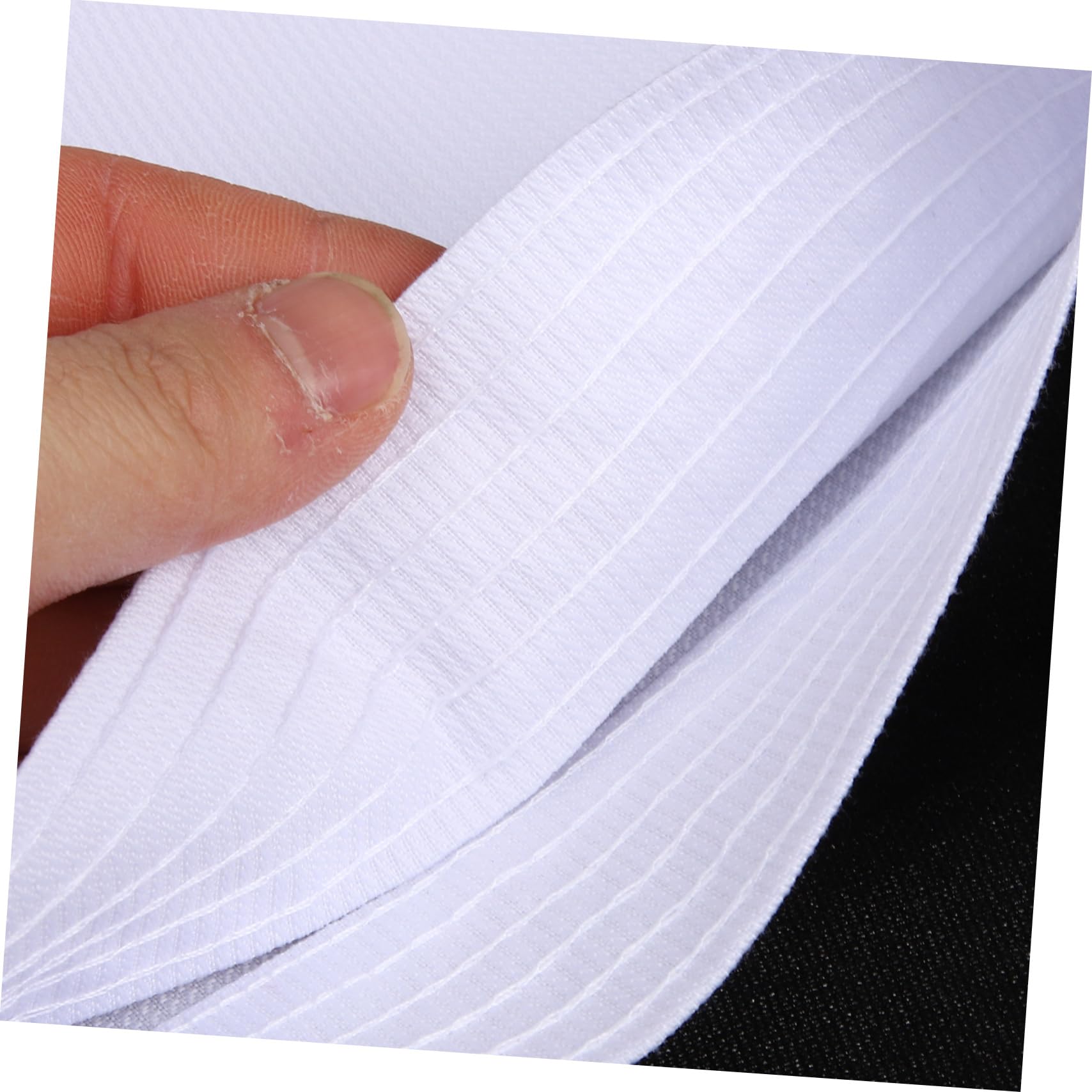 Uniforme de Karate Cinturón Elástico en Poliéster para Adultos y Cordones en Pantalones, Traje Resistente Blanco para Entrenamiento y Competición
