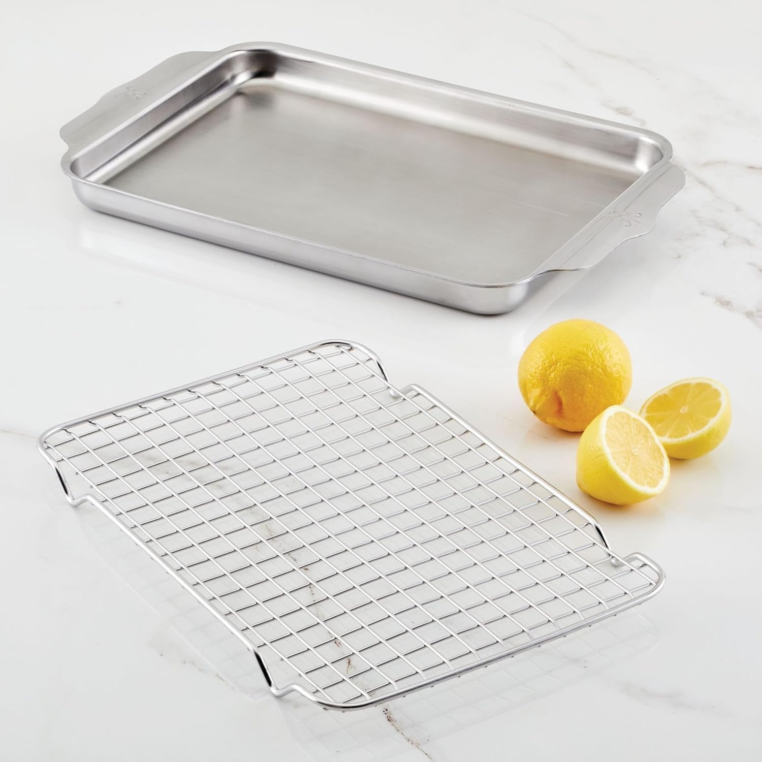 Hestan Provisions OvenBond – Dreilagige Viertelblechpfanne mit Edelstahlgestell, 22,9 x 31,8 cm