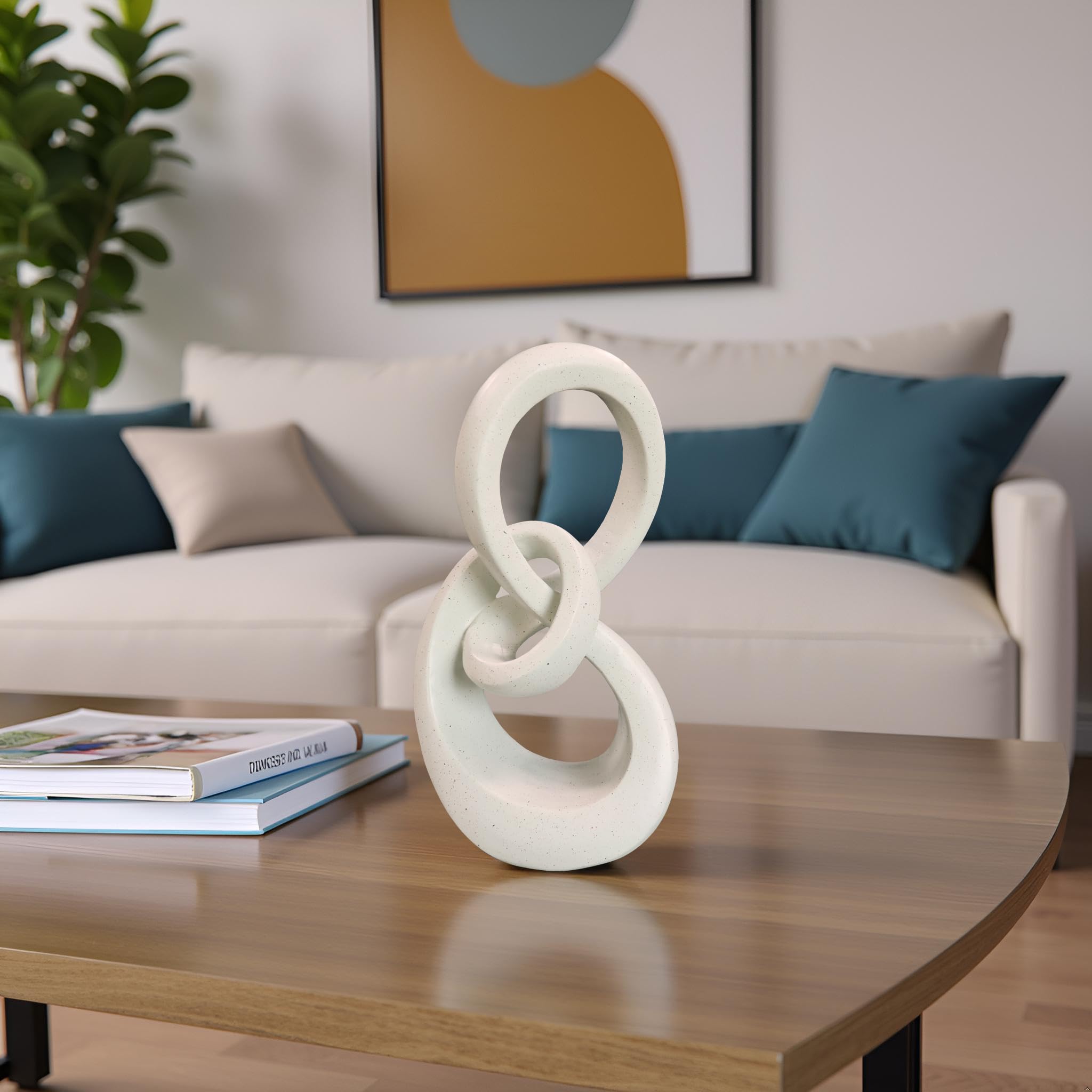 Moderne Musiknote, dekorative Skulptur, abstrakte Skulpturen, Heimdekoration, Couchtisch-Statuen, Regal-Dekoration, Ästhetik, Esszimmer, Wohnzimmer, Schreibtisch-Dekoration, 29,2 cm