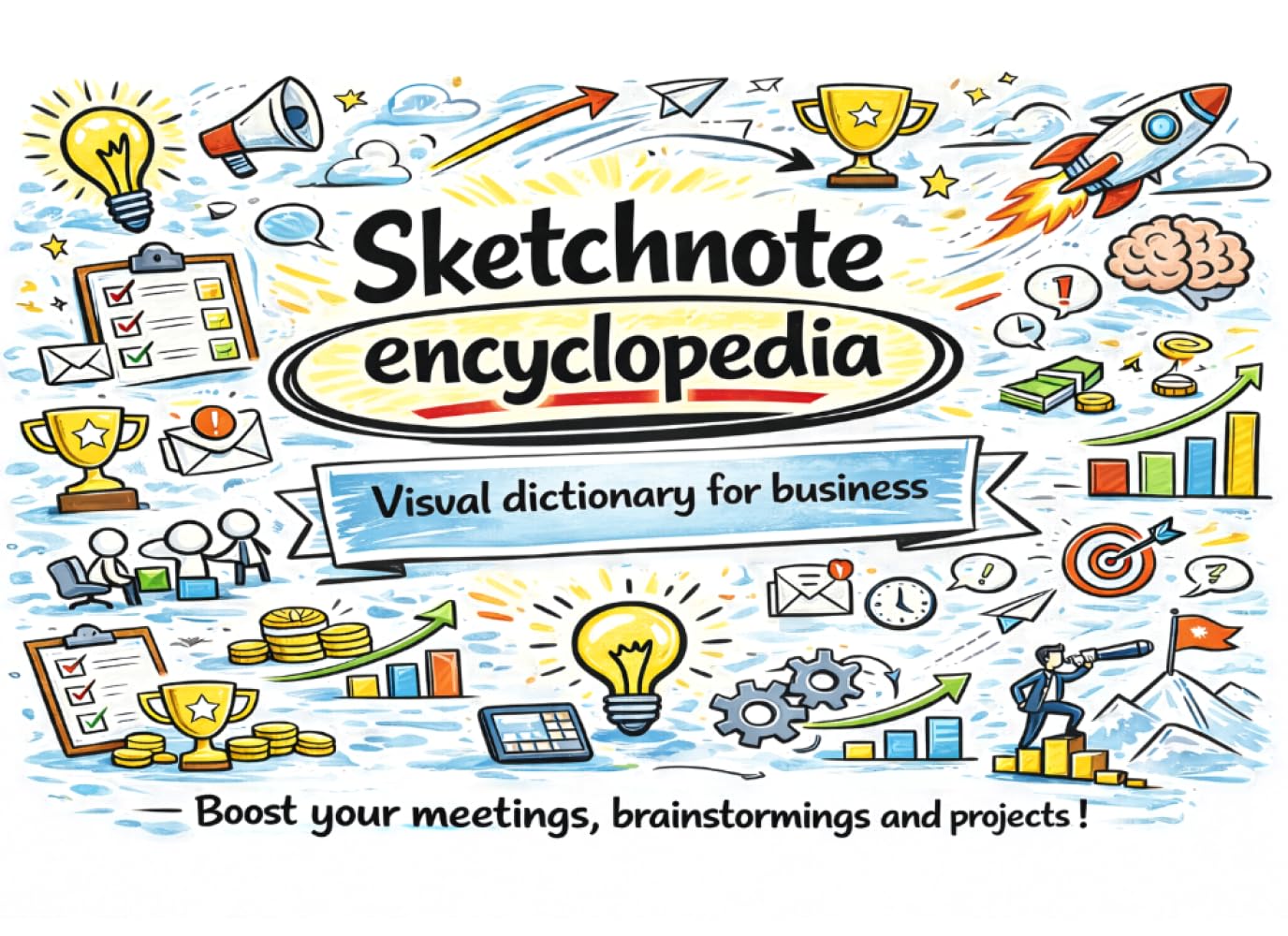 Sketchnote encyclopedia: Visual dictonary for business