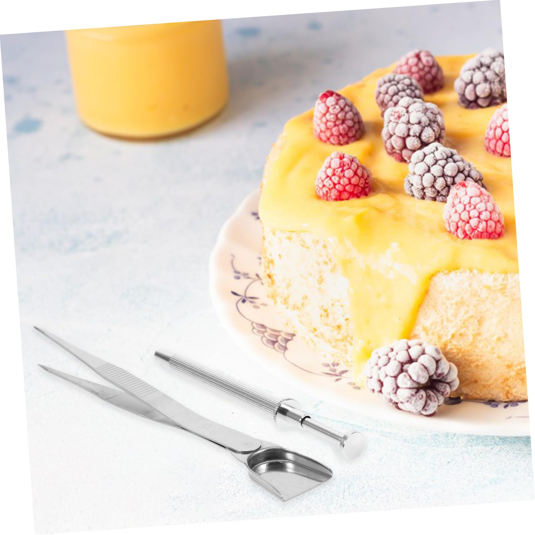 MAGICLULU 5 Sätze Werkzeuge zum Dekorieren von Kuchen Band Spritzbeutel und Spritztüllen Kuchen Dekorationswerkzeug Backdekorationswerkzeuge Lange Pinzette Süßigkeiten-Fänger-Werkzeug Silver