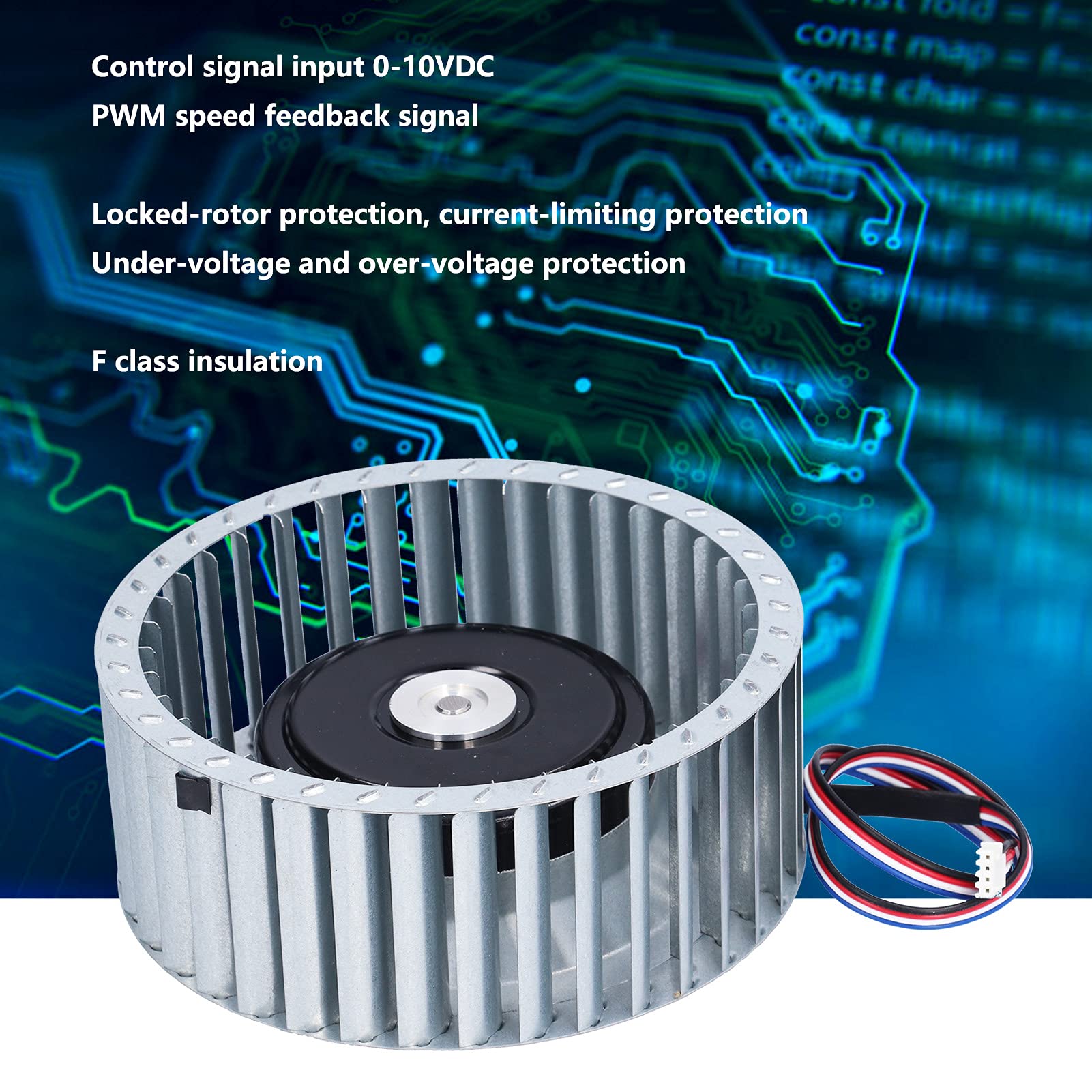 Ventilador DC de 2000 RPM, Diseño de Rodamiento de Bolas