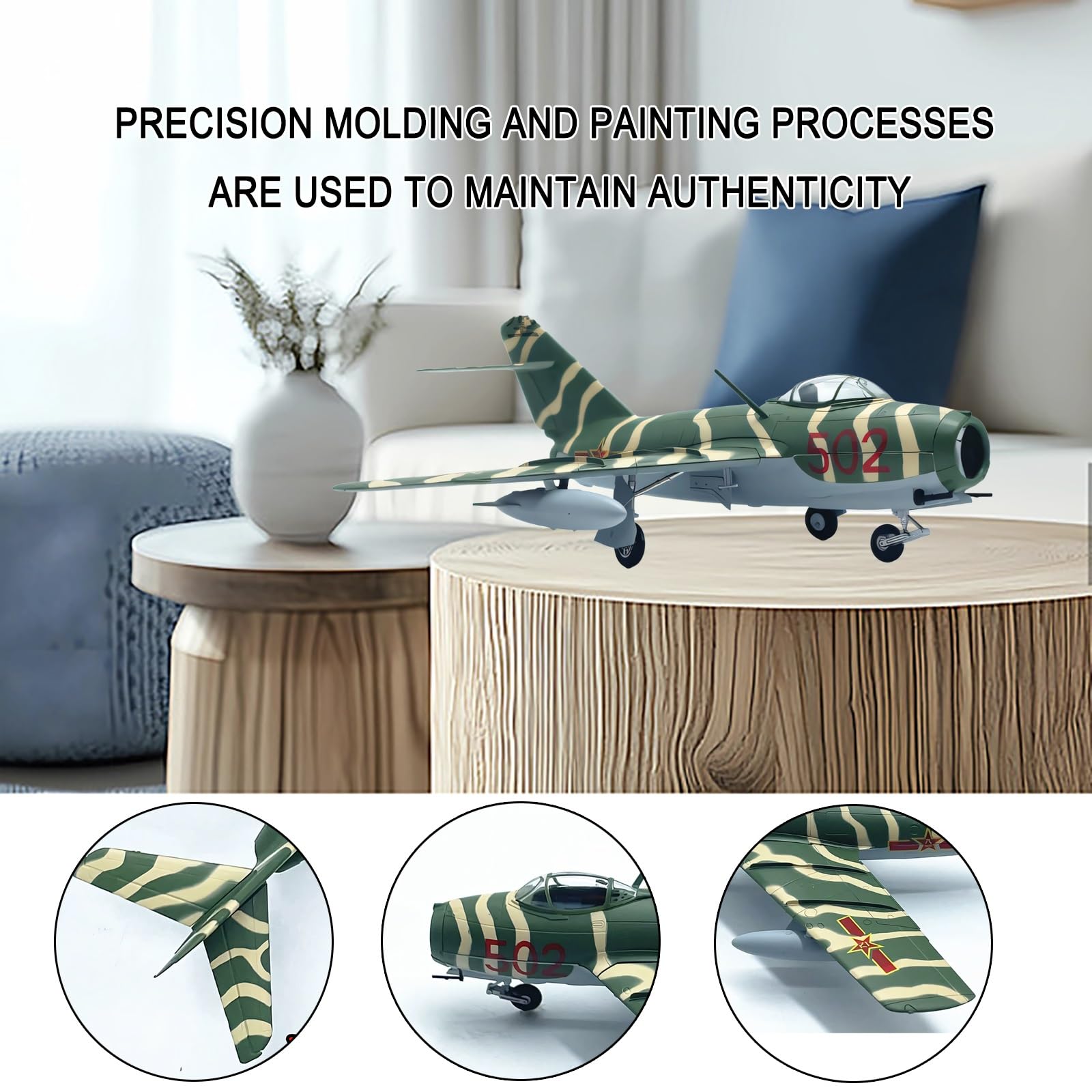 1:72 scala Cina MIG15 metallo pressofuso militare jet combattimento modello pronto display aereo vernice mimetica perfetta decorazione mensola scrivania principianti adulti collezionisti